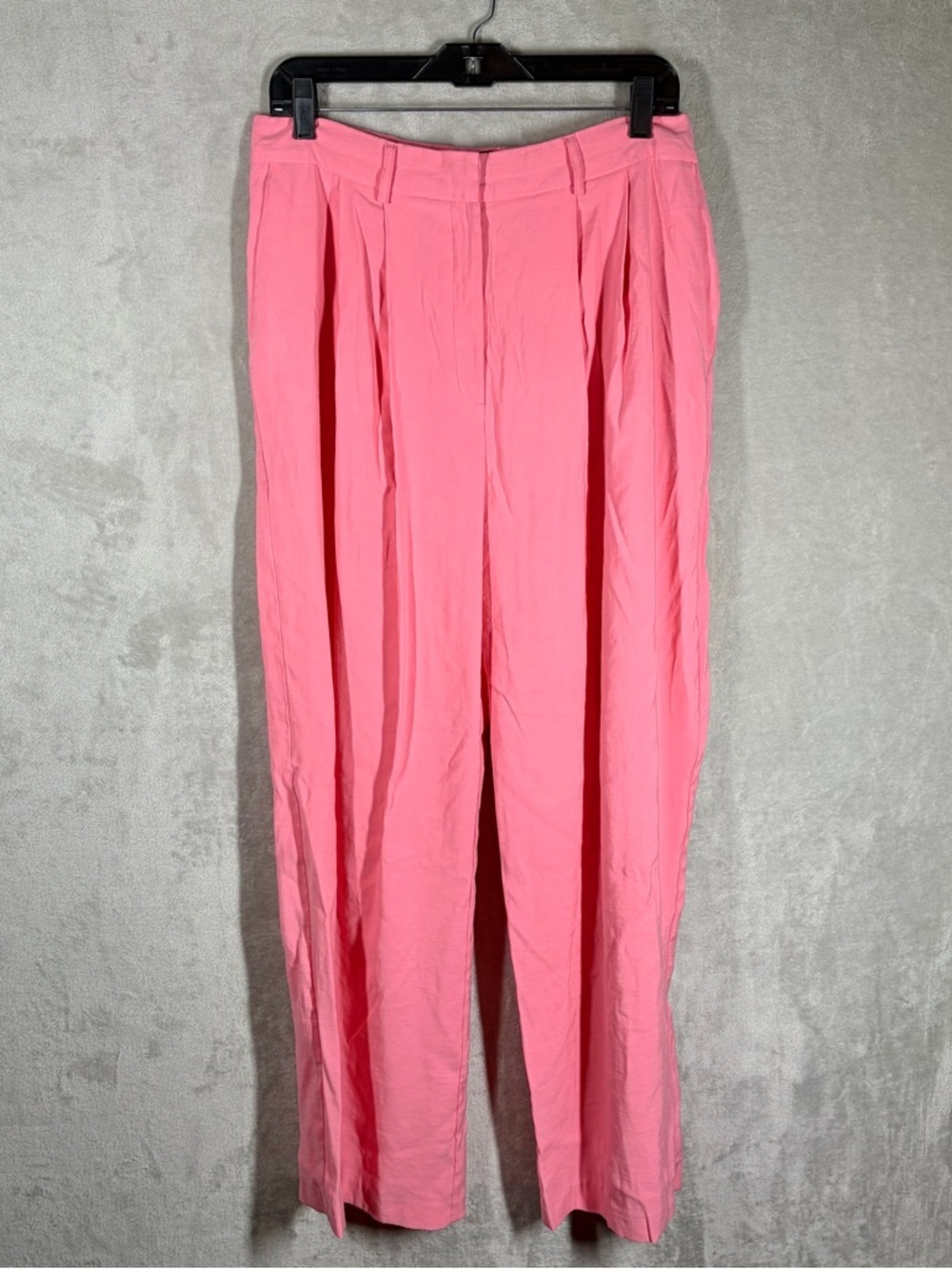 ASOS Design Wide‎ Leg Palazzo Pants Trousers Women’s 10 Pink Adjustable Waist